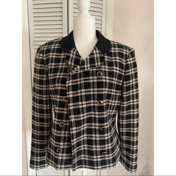 Size 12 Talbots Gorgeous Lined Jacket famous Print - Picture 1 of 3